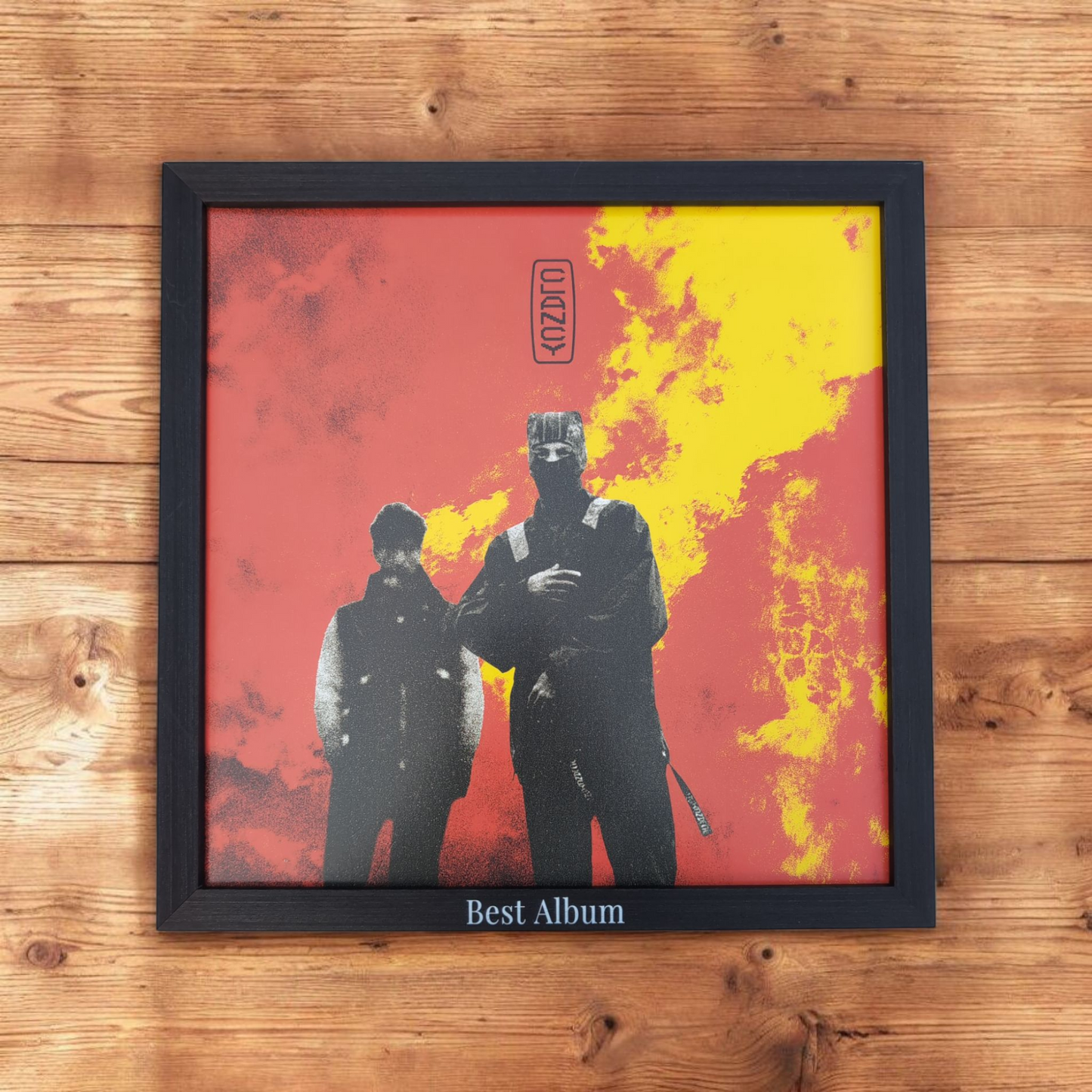 Zwarte Houten LP-lijst "Best Album" | Beatlist