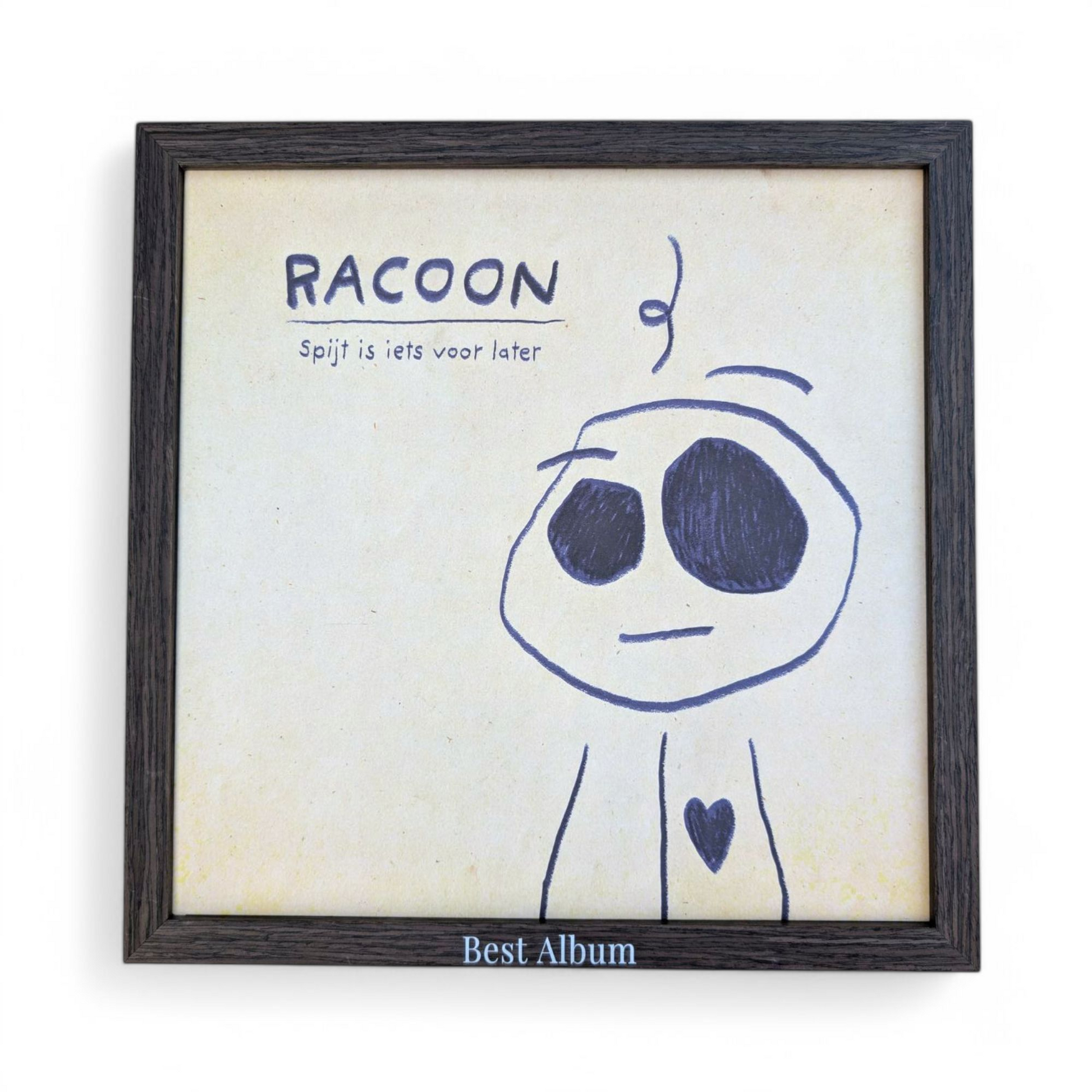 Bruine Houten LP Lijst | Frame voor Vinyl Albumhoes