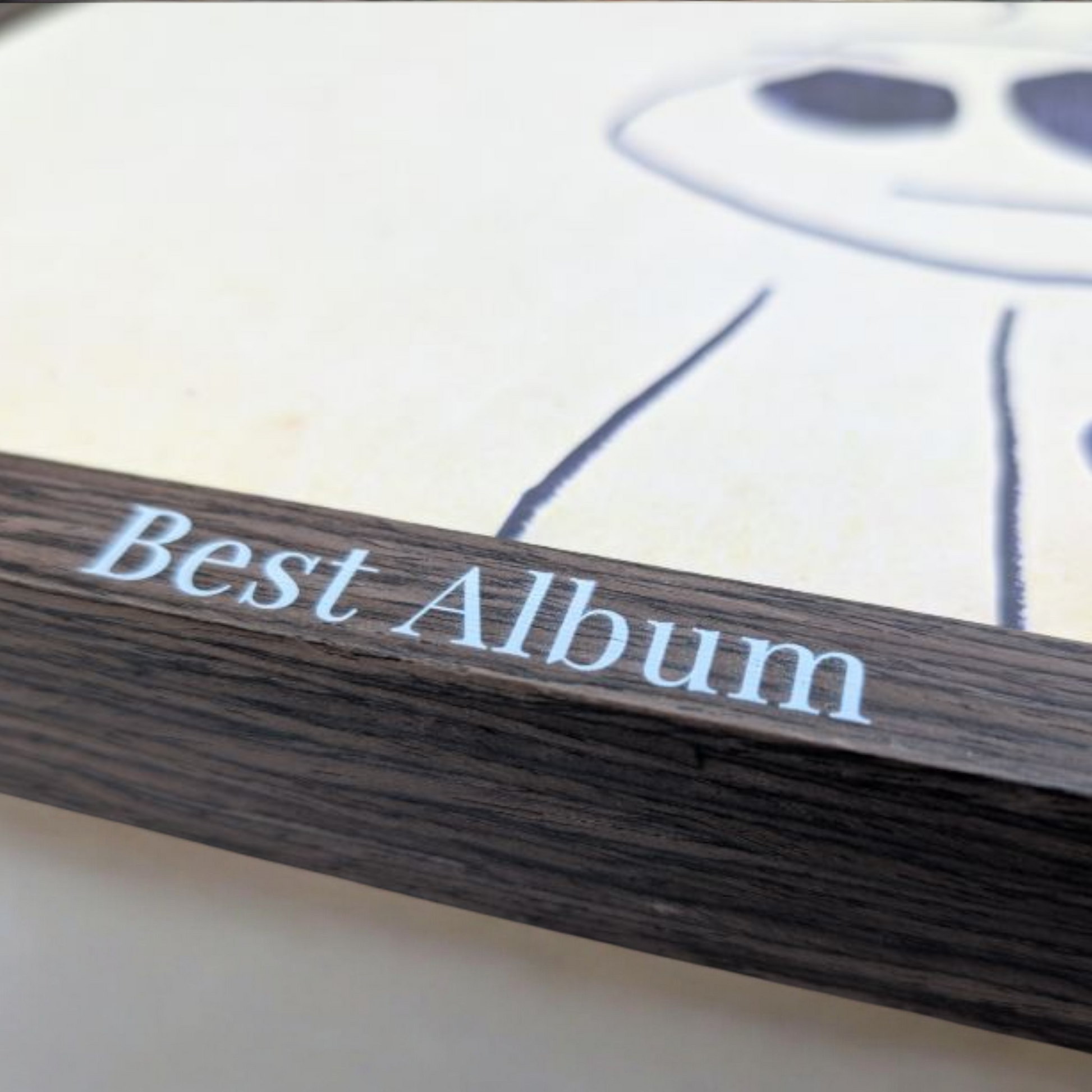 Bruine Houten LP Lijst | Frame voor Vinyl Albumhoes