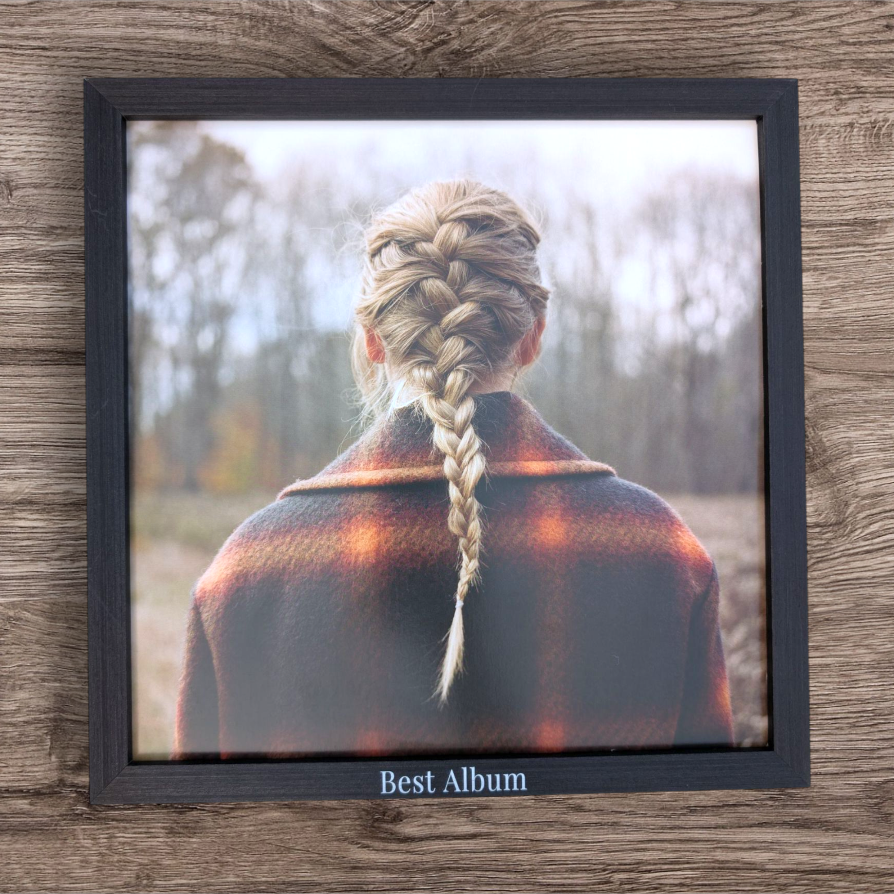 Zwarte Houten LP Lijst | Frame voor Vinyl Albumhoes