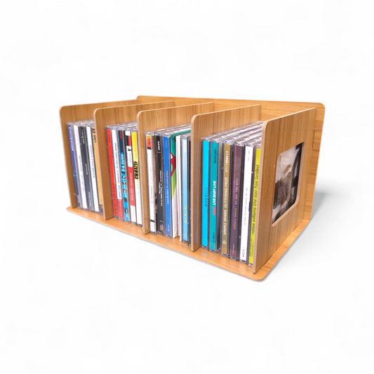Walnoot Bamboe CD-houder | CD/DC