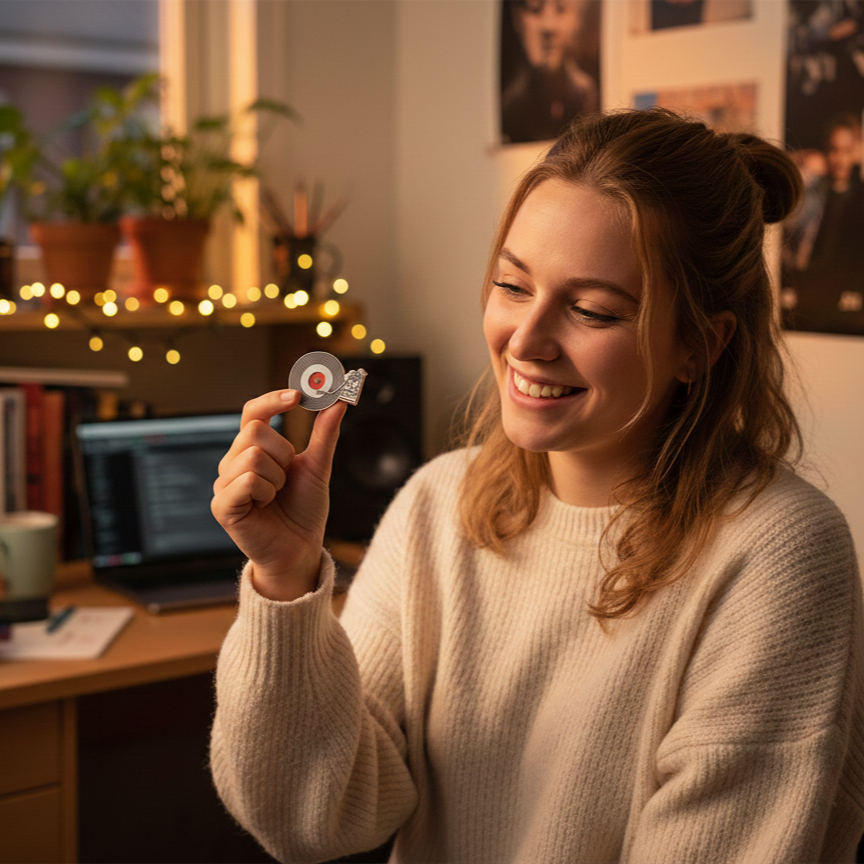 Retro Platenspeler Speld