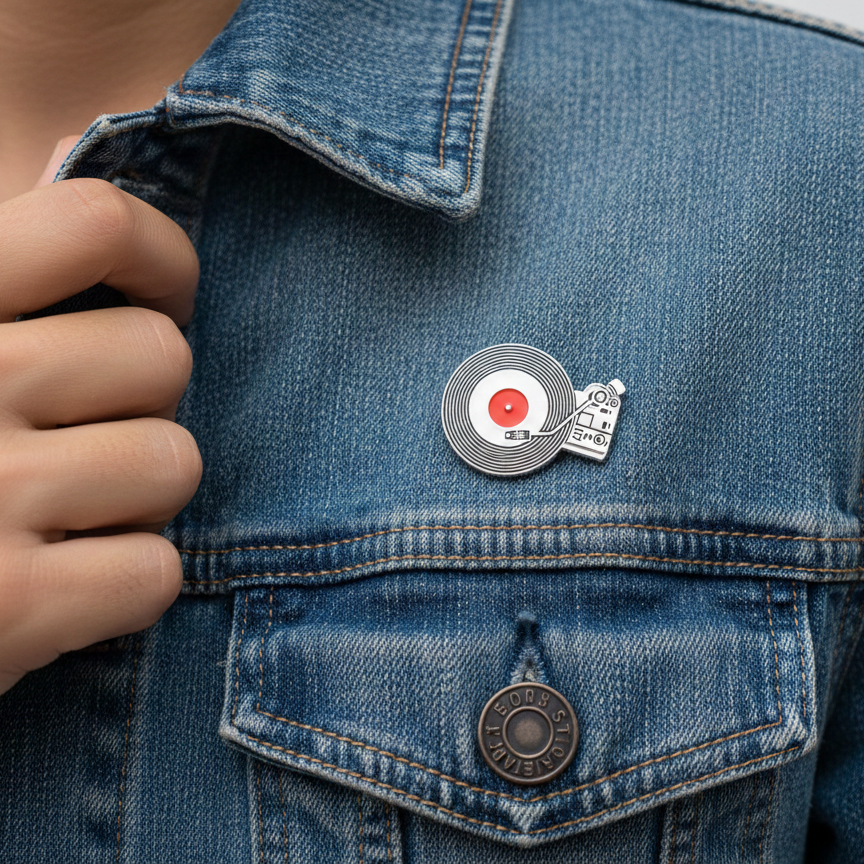 Retro Platenspeler Speld