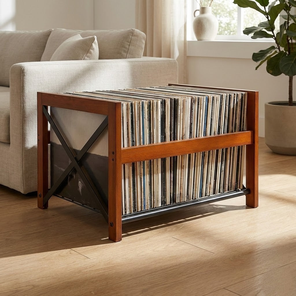 Industrial – Houten LP-Opslag | 50+ LP's