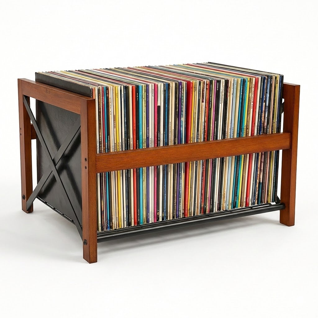 Industrial – Houten LP-Opslag | 50+ LP's