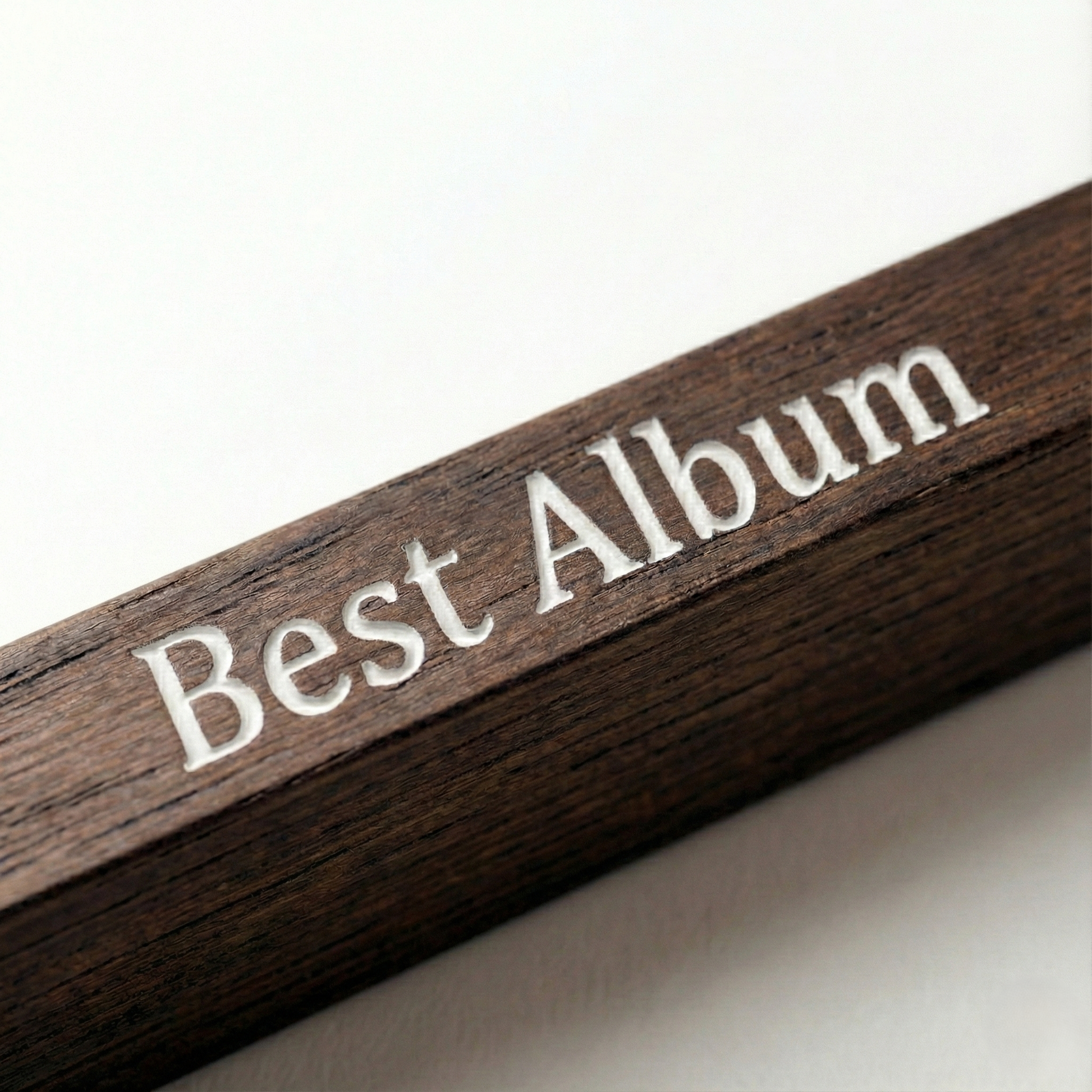 Bruine Houten LP Lijst | Frame voor Vinyl Albumhoes