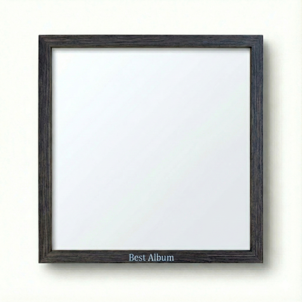 Bruine Houten LP Lijst | Frame voor Vinyl Albumhoes