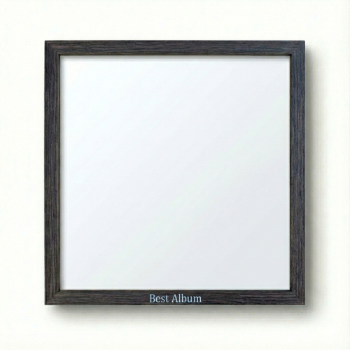 Bruine Houten LP Lijst | Frame voor Vinyl Albumhoes