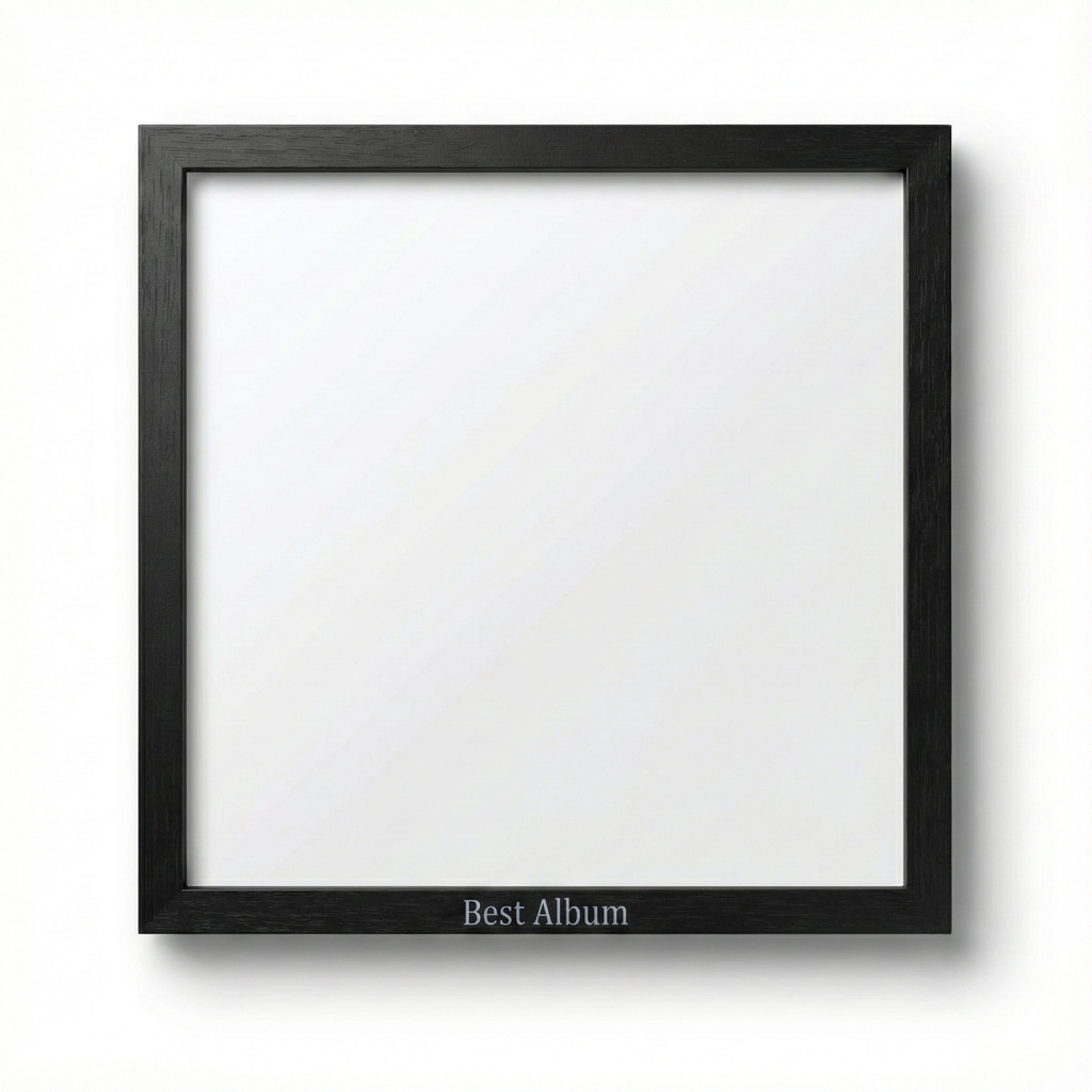 Zwarte Houten LP Lijst | Frame voor Vinyl Albumhoes